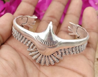 Handmade 925 Sterling Silber Adler Manschette Armband Native Inspiriert Vogel Armreif Statement Schmuck Geschenk |