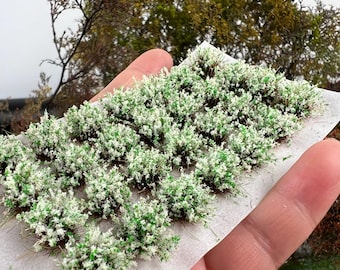 28 Miniature Woodland Flower Shrub Models, Fairy Garden Diorama