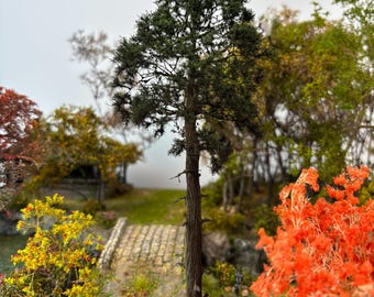 1/64 scale scene , ultra-realistic wire mesh tree model, suitable for all staircase models, strategy scenes, train and car models.