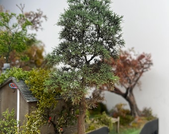 1/64 scale scene , ultra-realistic wire mesh tree model, suitable for all staircase models, strategy scenes, train and car models.