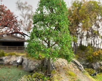 Handcrafted Plastic Model Trees for Dioramas, Gardens, Railways (11.5-17.5cm)