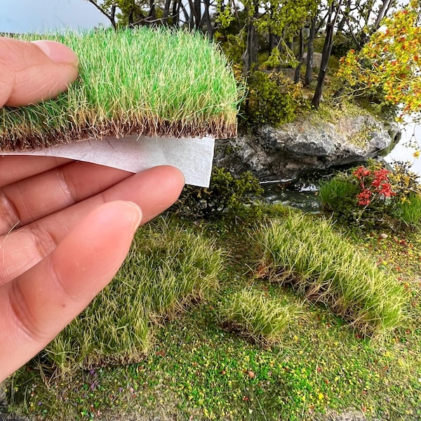 Miniature Artificial Turf Bundles - DIY 3D Model Scene