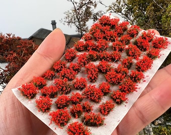 Miniature Flower Clumps: Static Grass Tuft for DIY Dioramas