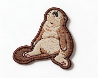 Cute Cat Embroidered Patch | Iron On Animal Patch | Kawaii Cat Funny Applique | Jacket Backpack Patch | Embroidery Gift