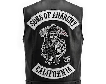 Sons of Anarchy Jax Teller schapenleer bikervest, redwood mc-cosplayjack