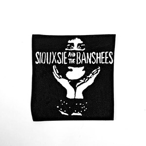 Siouxsie And The Banshees Hand Painted Patch, Upcycled, Recycled, Denim, Sew-on, Alternative Fashion, Battle Jacket.