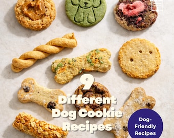 9 recetas caseras de galletas para perros: paquete de golosinas horneadas saludables (PDF imprimible completo)