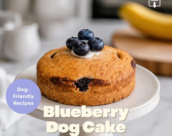 Ricetta per torta di compleanno per cani – Torta ai mirtilli per cani – Formato ebook PDF