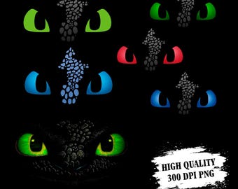 Paquete PNG de Ojos Desdentados, SVG de Ojos de Furia Nocturna para Cricut, Diseño de Camiseta con Cara de Furia de Dragón, Arte de Furia Luminosa para Niñas, Descarga Digital (300 DPI)