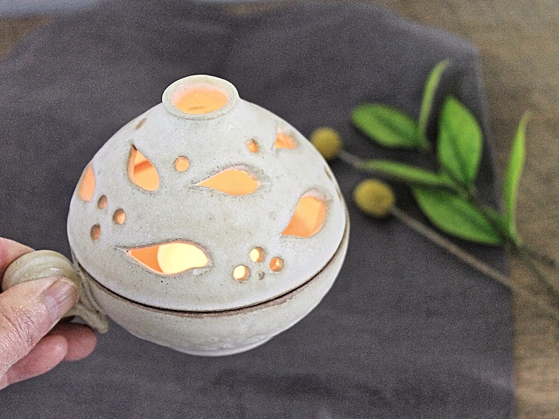 Candle Keeper Pottery Candle Holder Handmade Ceramic Lamp Ceramic Candle Holder