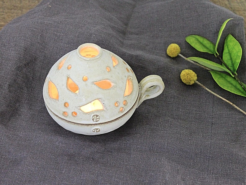 Candle Keeper Pottery Candle Holder Handmade Ceramic Lamp Ceramic Candle Holder