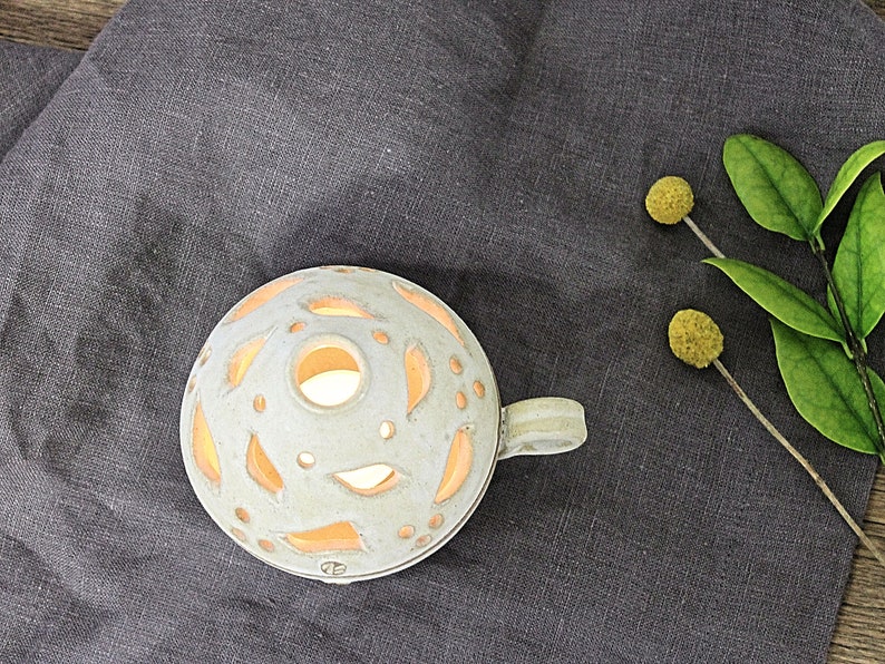Candle Keeper Pottery Candle Holder Handmade Ceramic Lamp Ceramic Candle Holder