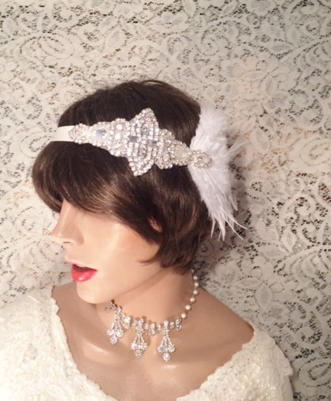 1920s flapper headpiece