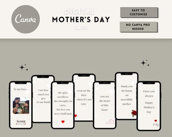 Romantic Mother's Day E-Card for Wife | Heartfelt Digital Message (Instant Download)