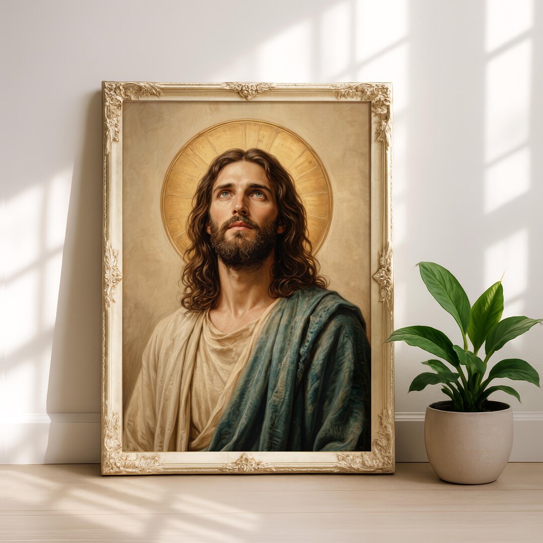 Renaissance Jesus Christ Portrait, Religious Wall Art (digital Download ...