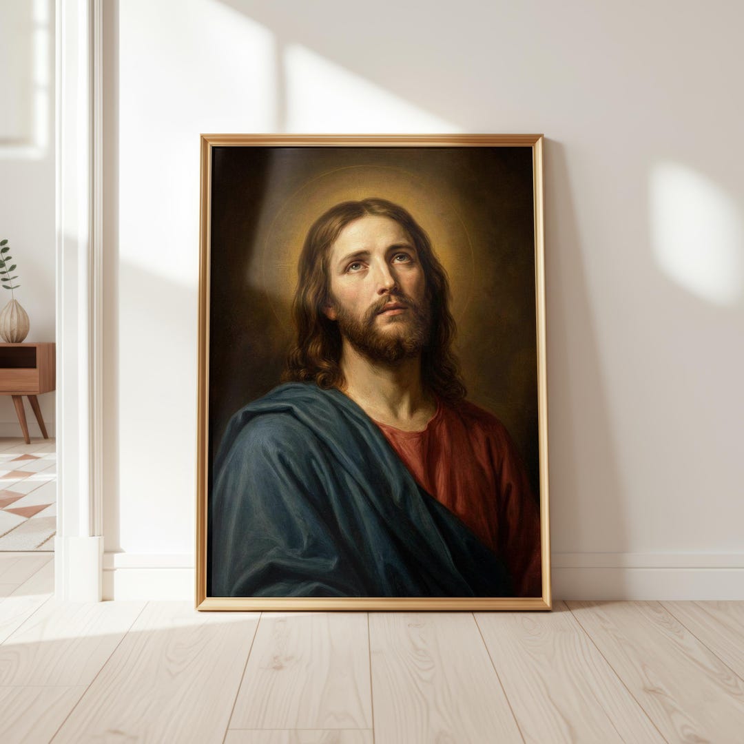Renaissance Jesus Christ Portrait, Religious Wall Art (digital Download ...