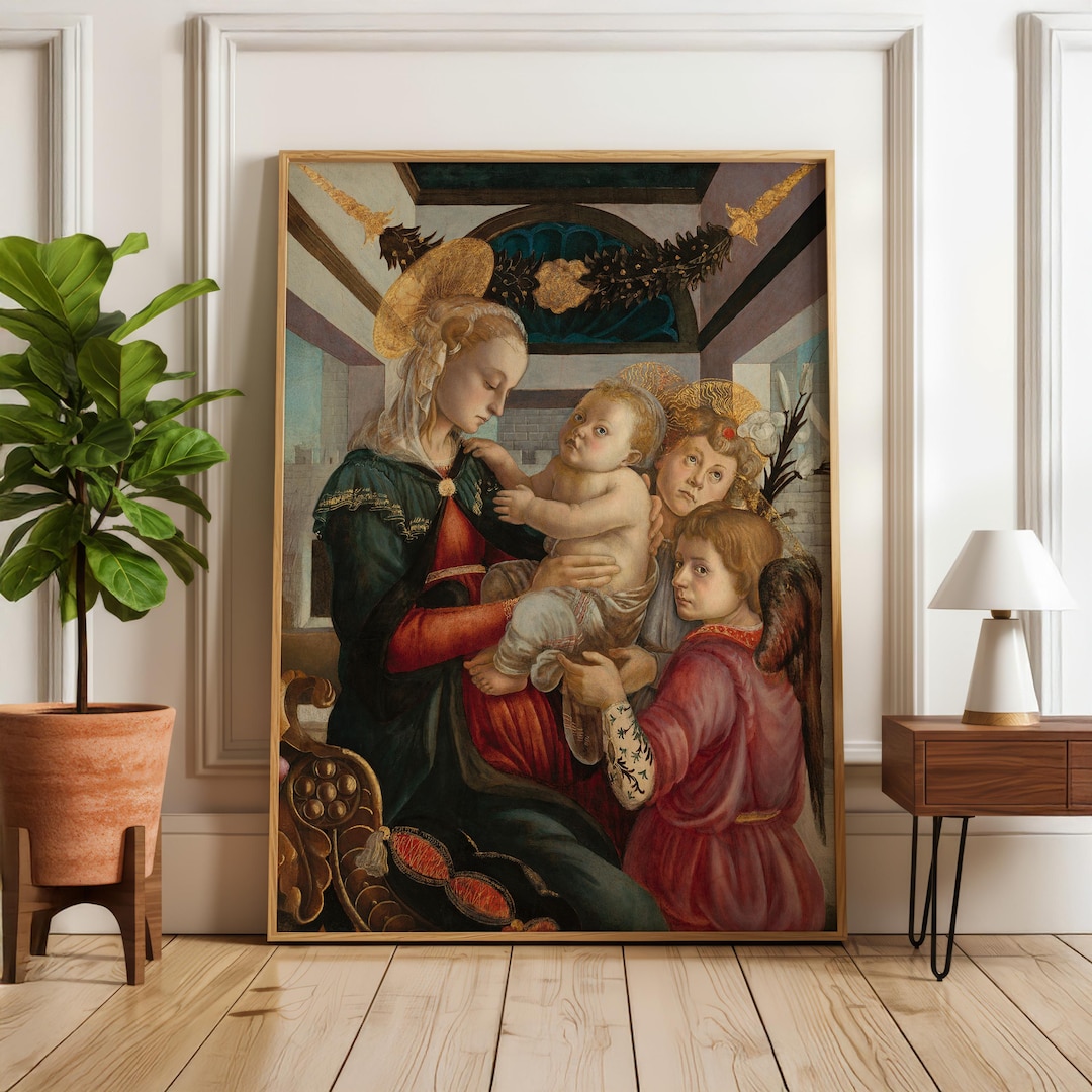Renaissance Madonna and Child Art Print, Old Master Religious Painting ...