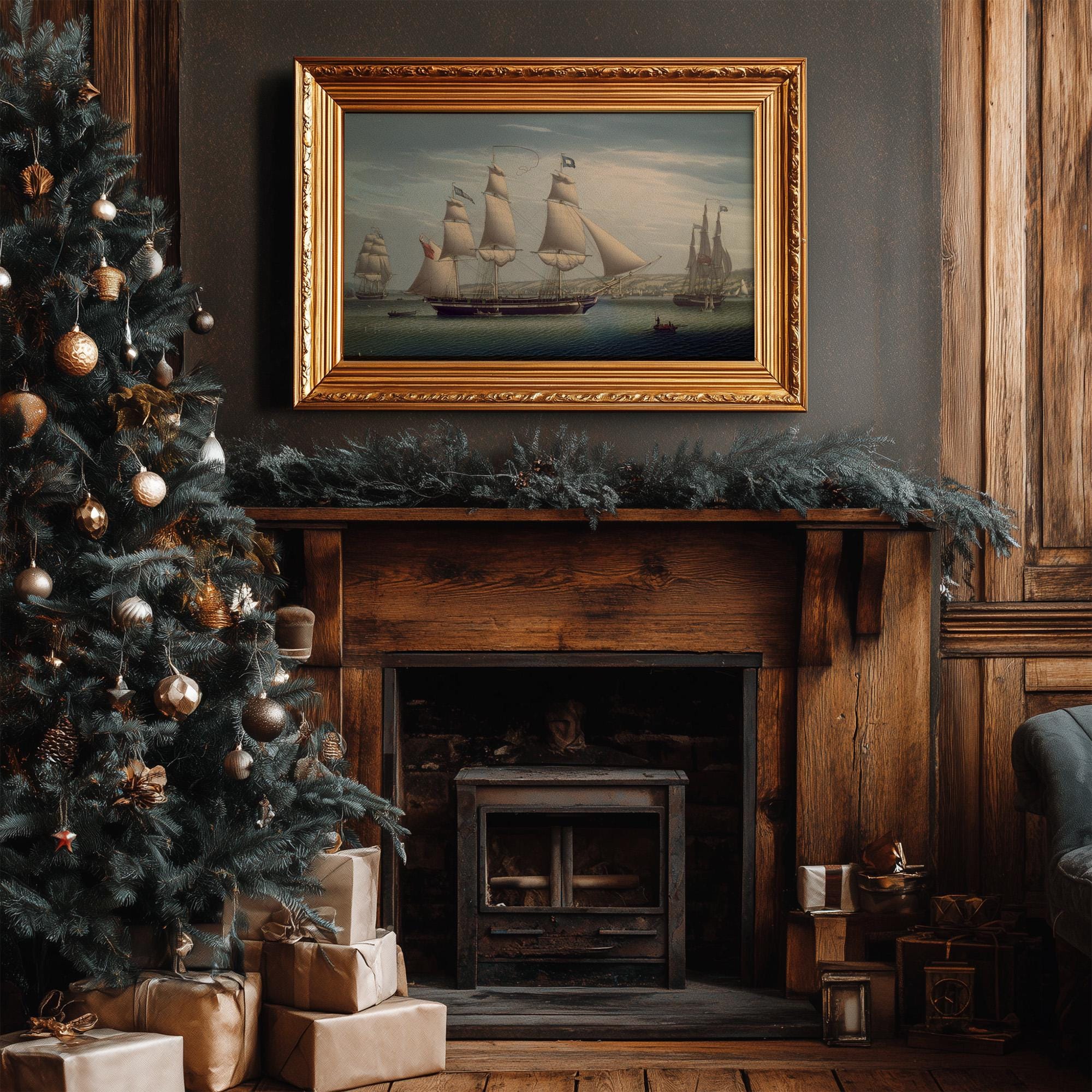 19th Century Sailing Ship Art Print – Classic Maritime Wall Decor ...