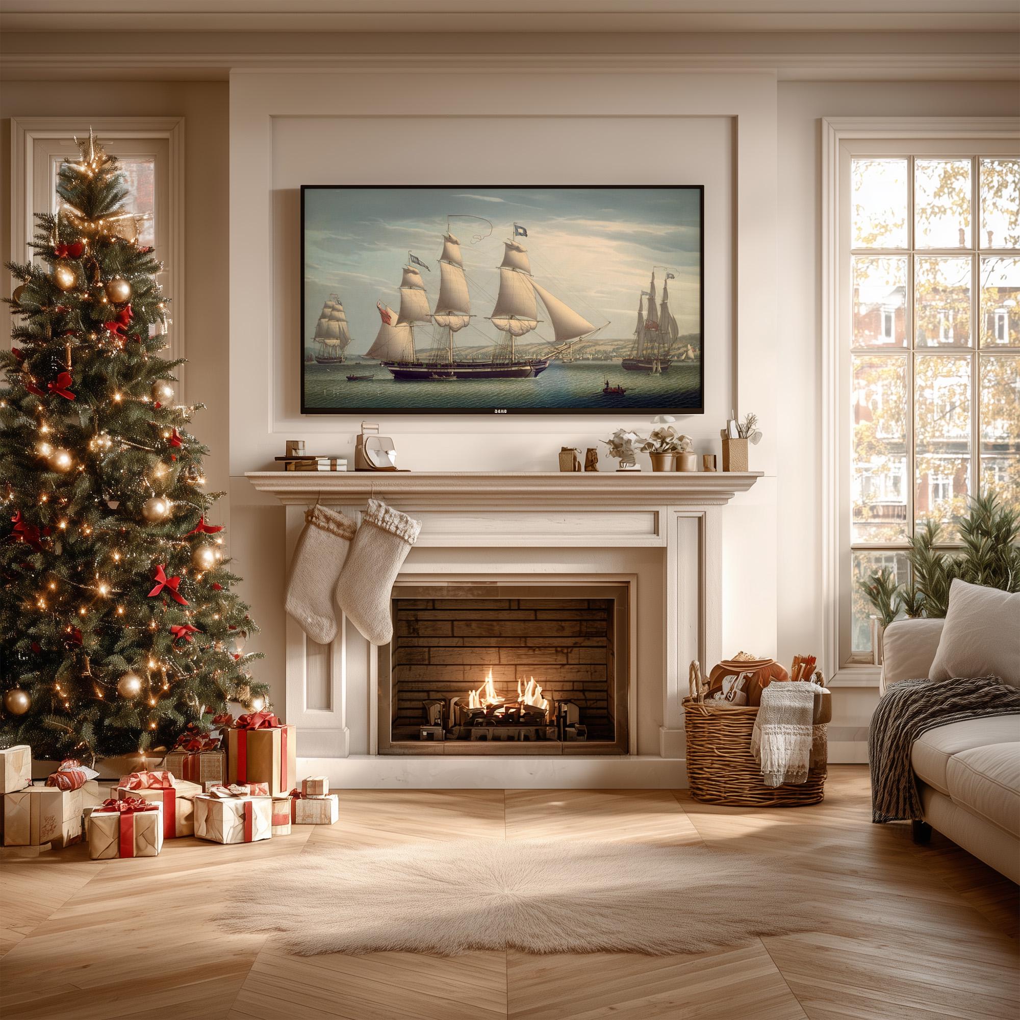 19th Century Sailing Ship Art Print – Classic Maritime Wall Decor ...