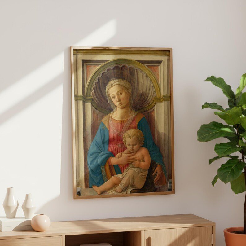 Madonna and Child Renaissance Art Print – Virgin Mary, Sacred Artwork ...
