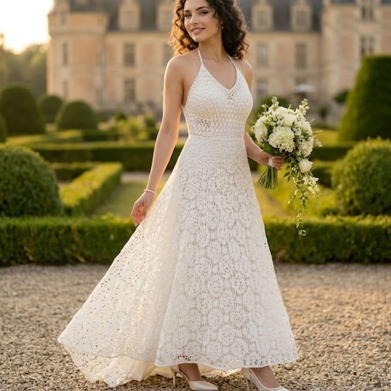 boho crochet wedding dress pattern | Lace Gown, Sleeveless Maxi DIY (PDF Download) Maxi dress Size:Custom Size(Rocommend) YCRF_DRESSES-numeric Long Mermaid Cowl Back By using a simple
