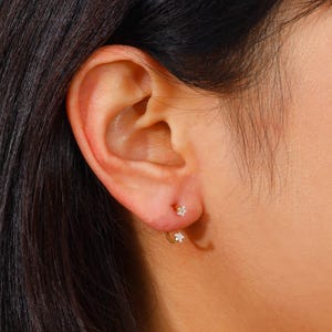 16G CZ hoefijzerkraakbeenpiercing 316 roestvrij staal C-vorm helix-sieraden