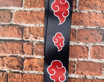 Red Ninja Clouds Keyring or Lanyard