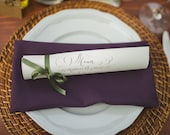 Hand Lettered Menu - Wedding Calligraphy - Seen on Style me pretty.