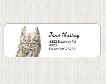 raccoon return address labels stickers personalized etsy