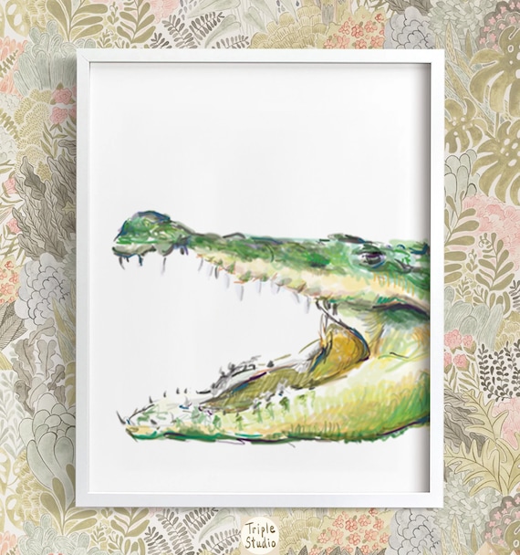 絵画/アート作品/イラスト/アクリル絵の具/ペン画/ワニ 絵画/アート作品/イラスト/アクリル絵の具/ペン画/ワニ - メルカリ