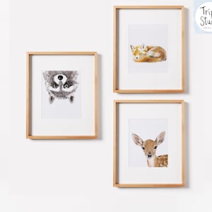 Fox Art Print, Boho Wall Decor, Woodland Animals, Nursery Minimalist Baby Room, Earth Tone Monochromatic, Modern Gender Neutral image 6