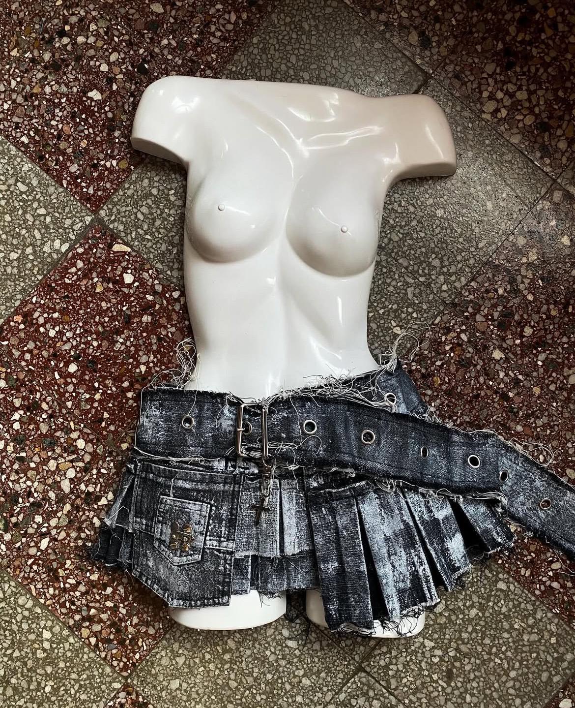 Hanyun donna Bubble minigonna retrò Street Style metà elastico vita Tutu gonna c