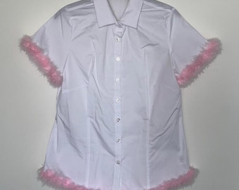 School Shirt with feathered trim (Unpersonalised)