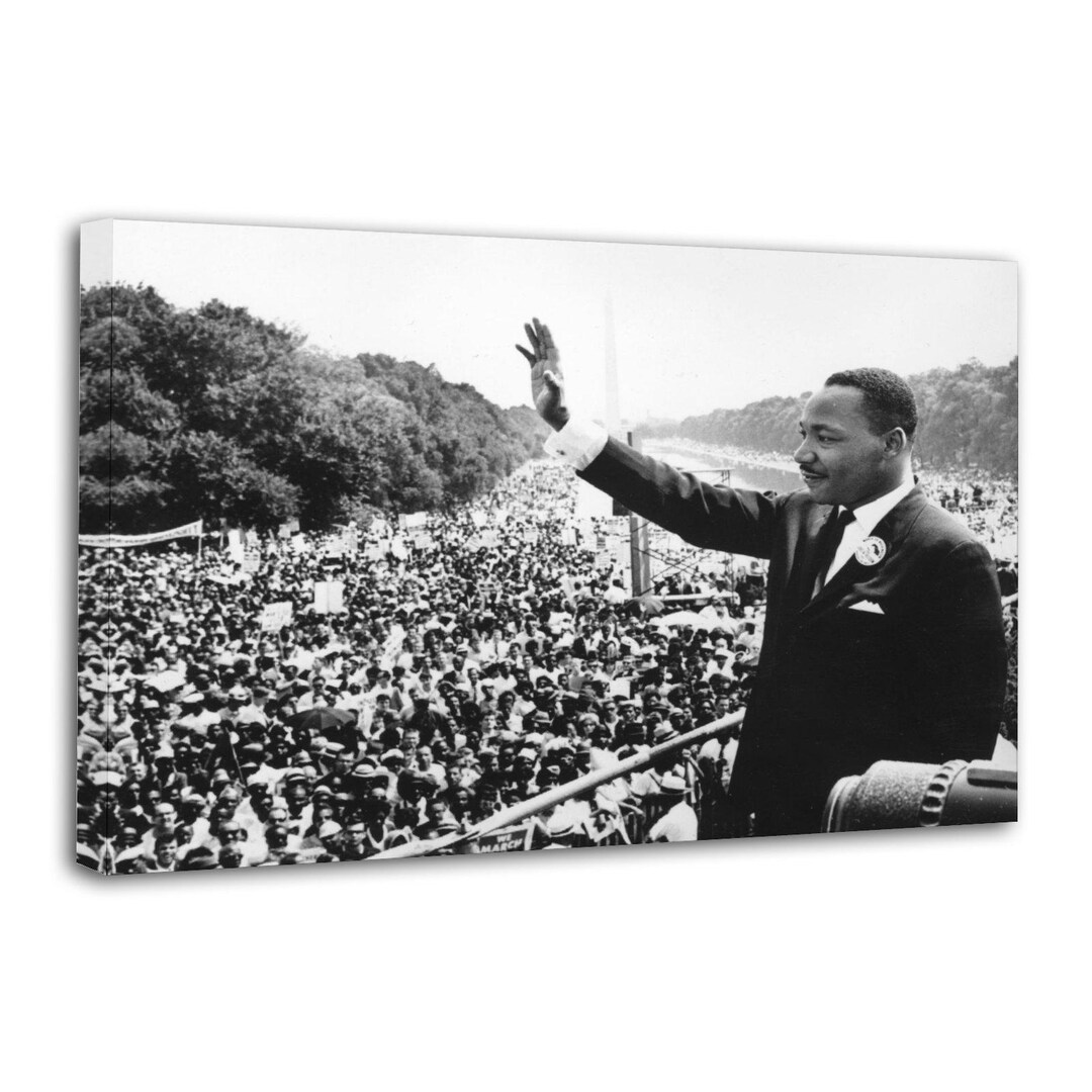 Martin Luther King Jr Painting Canvas Gift Living Room Prints Bedroom ...