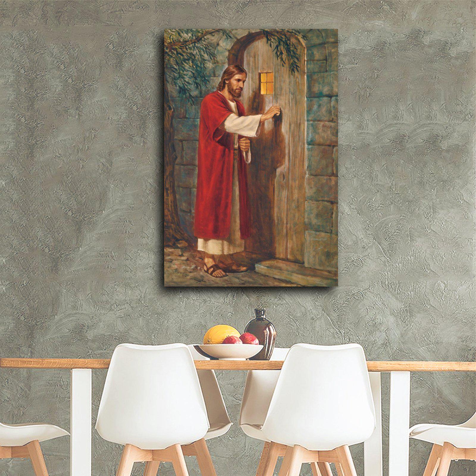 Christ Jesus Knocking Canvas Print, Religious Wall Art - Etsy