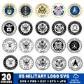 US Military Logo SVG png Bundle, Army Svg, Navy Svg, Air Force, Coast Guard Svg, Space Force SVG, Craft Badge, Patriotic svg, Laser Cutting