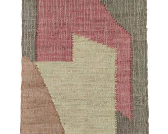 Alfombra Durrie de yute tejida a mano, estilo bohemio, de fibra natural, para sala de estar, dormitorio y oficina.