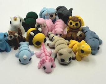 3D-geprinte dieren Flexi Toys • Gelede schattige beestjes • Klasbeloningen • Feestartikelen • Fidget dieren • Handgemaakte PLA-figuren voor kinderen