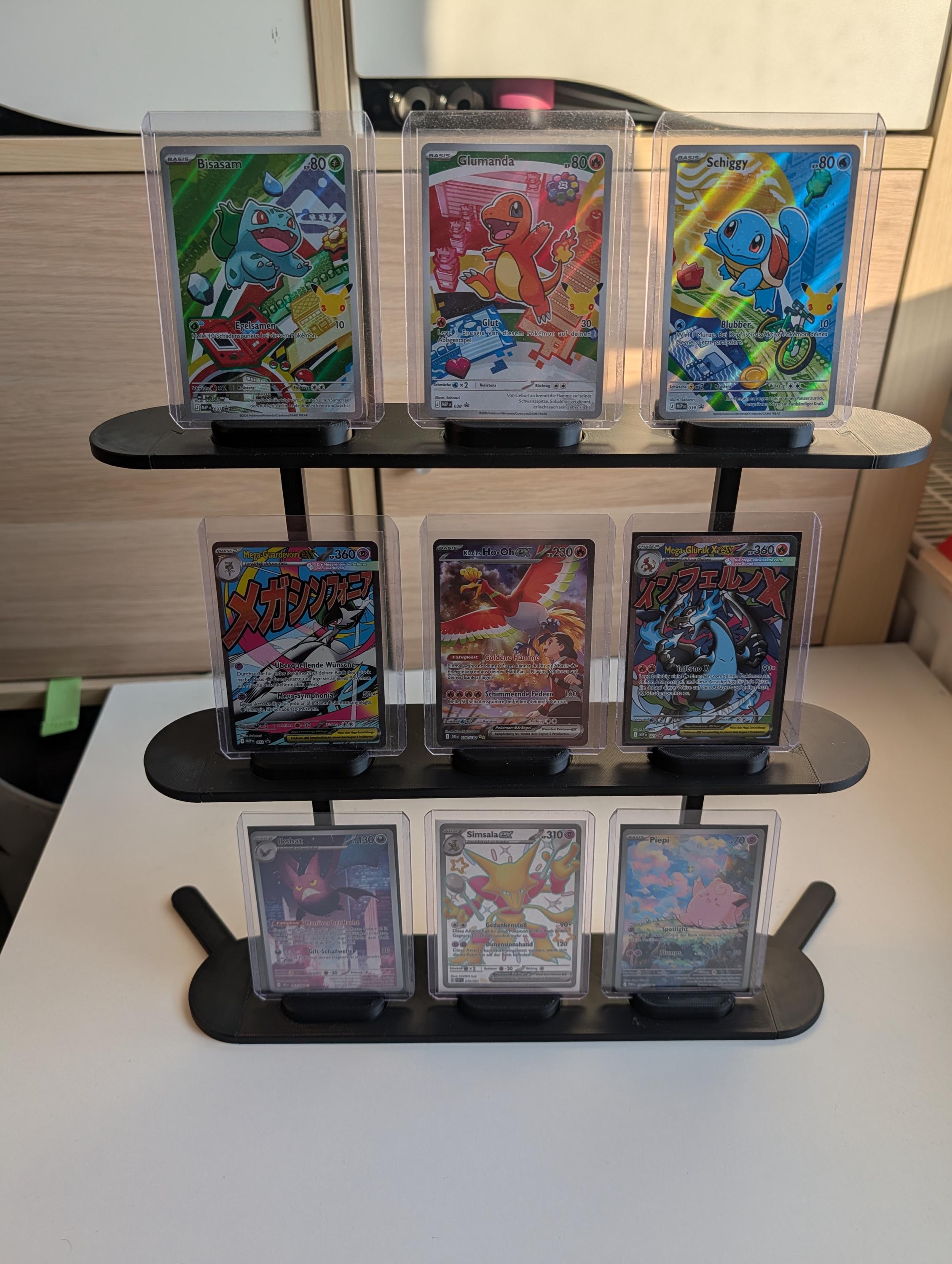 Omega Display System – Modular TCG Stand Set for Toploaders & Magnetic ...