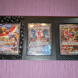 Modular Wall Mount for Toploaders | TCG Trading Card Display | Expandable Wall Display | Pokémon Magic Yu-Gi-Oh