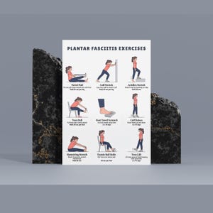 Plantar Fasciitis Exercises | Printable Foot and Heel Stretching ...
