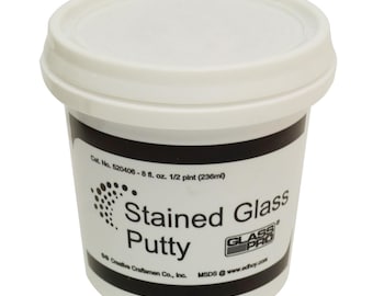 Masilla de cemento con plomo para vidrieras - Negra, lista para usar (225 ml)