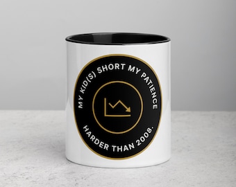 Finance Parent Mug – My Kids Short My Patience | Funny Parent Gift Men Women | Finance Sarcasm Coffee Cup | Capital Dad Co.