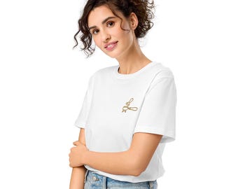 Embroidered Coffee Lover T-Shirt | Coffee Lover Club · Portafilter Icon | Barista Gift & Espresso Lover Shirt | Organic Cotton | Regular Fit