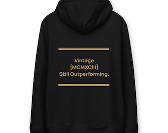 Personalised Birthday Hoodie with Year – "Vintage · [YEAR] · Still Outperforming." | Gift for Men, Father's Day & Easter