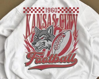 Football de Kansas City, sweat-shirt de football de Kansas City, maillot le jour du match, fan de Kansas City, sweat-shirt de Kansas City, cadeau de fan de football