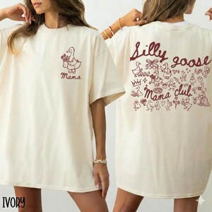 Silly Goose Mama Comfort Colors Shirt Funny Mom Life Mother's Day Tshirt New Mom Baby Shower Animal Tee Pregnancy Announcement T-Shirt Gift