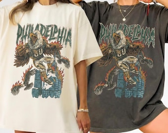 Comfort Colors Philadelphia Football Vintage Shirt , Retro Eagle Apparel, Eagle Shirt