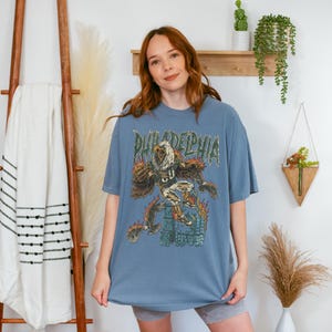 Comfort Colors Philadelphia Football Vintage Shirt , Retro Eagle Apparel, Eagle Shirt image 4