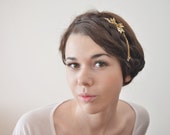 anime gothic Butterfly chain geisha  style pearl wedding hair comb
